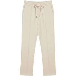 Pull & Bear Premium Unisex Trousers - Beige White